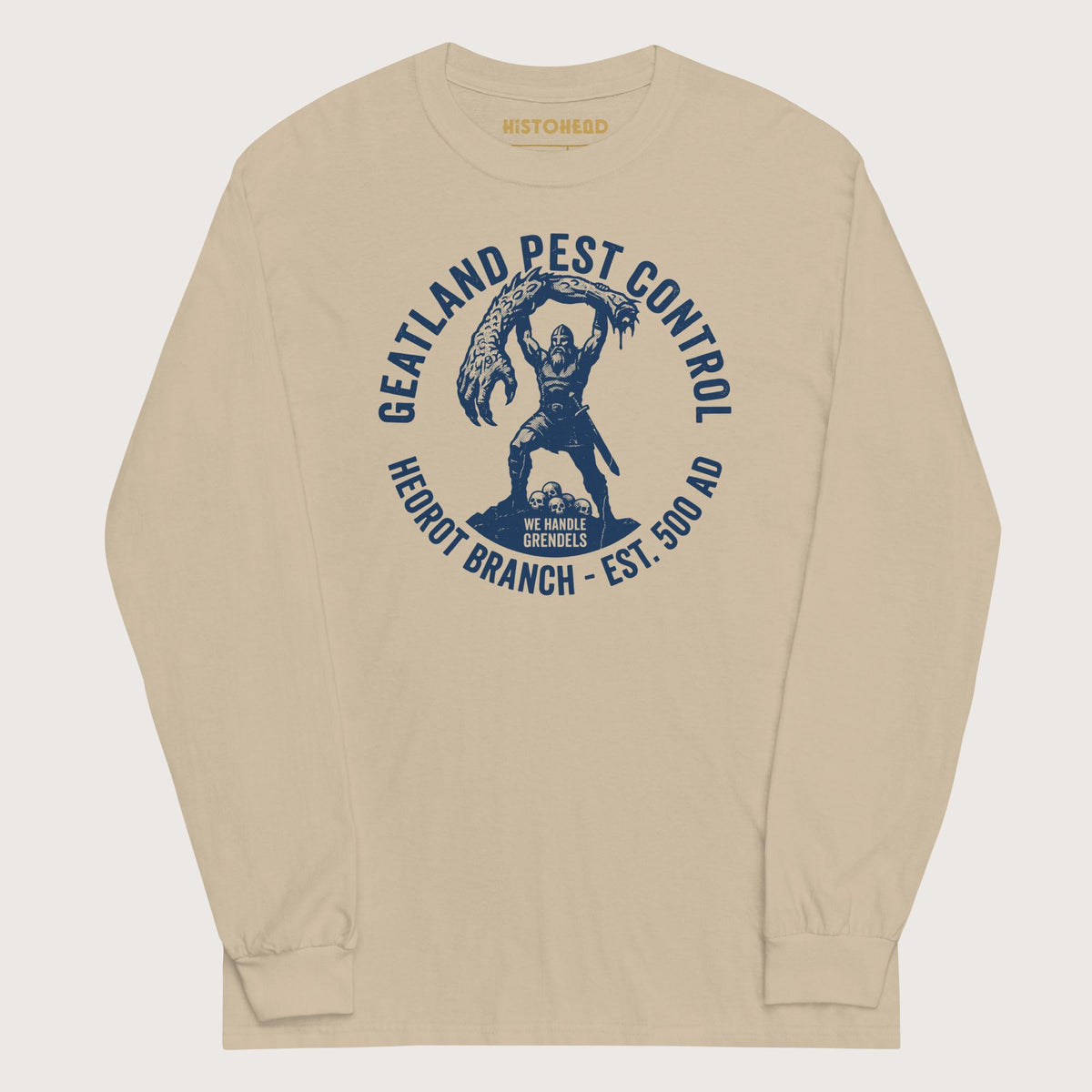 Sand Geatland Pest Control - Long Sleeve - history buff gift by HistoHead