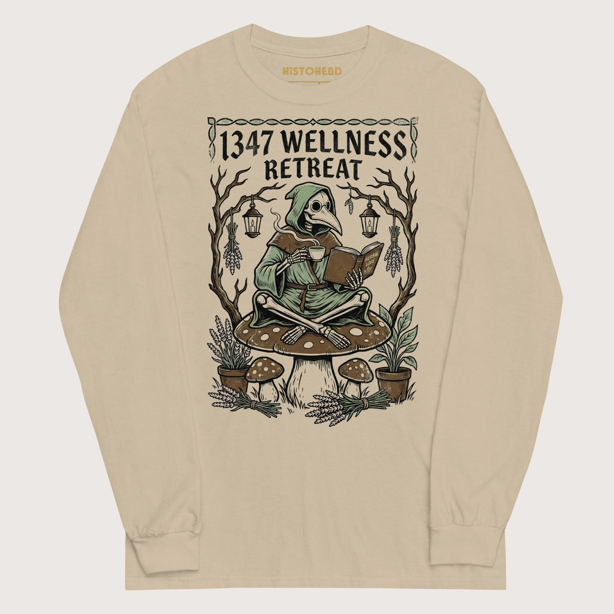 Sand Plague Doctor Wellness Retreat - Long Sleeve - history buff gift by HistoHead