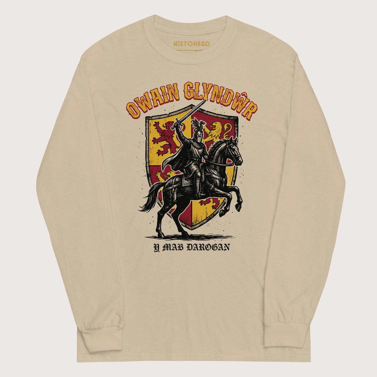 Sand Owain Glyndwr - Long Sleeve - history buff gift by HistoHead