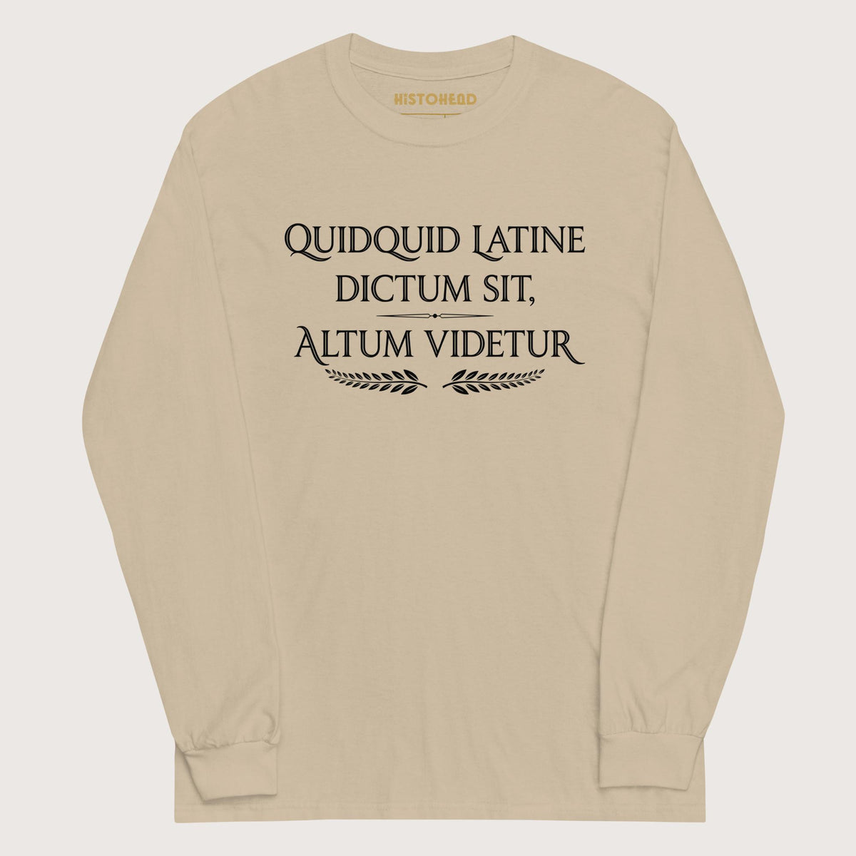 Sand Whatever Is Said in Latin Seems Deep - Long Sleeve - history buff gift by HistoHead