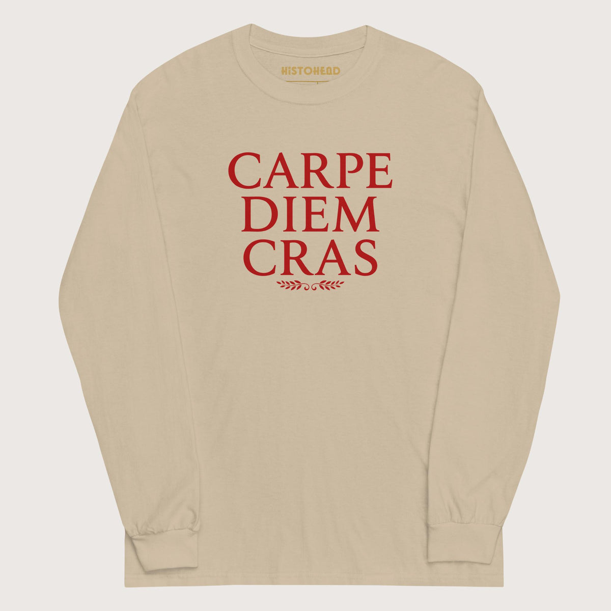Sand Seize the Day Tomorrow in Latin - Long Sleeve - history buff gift by HistoHead