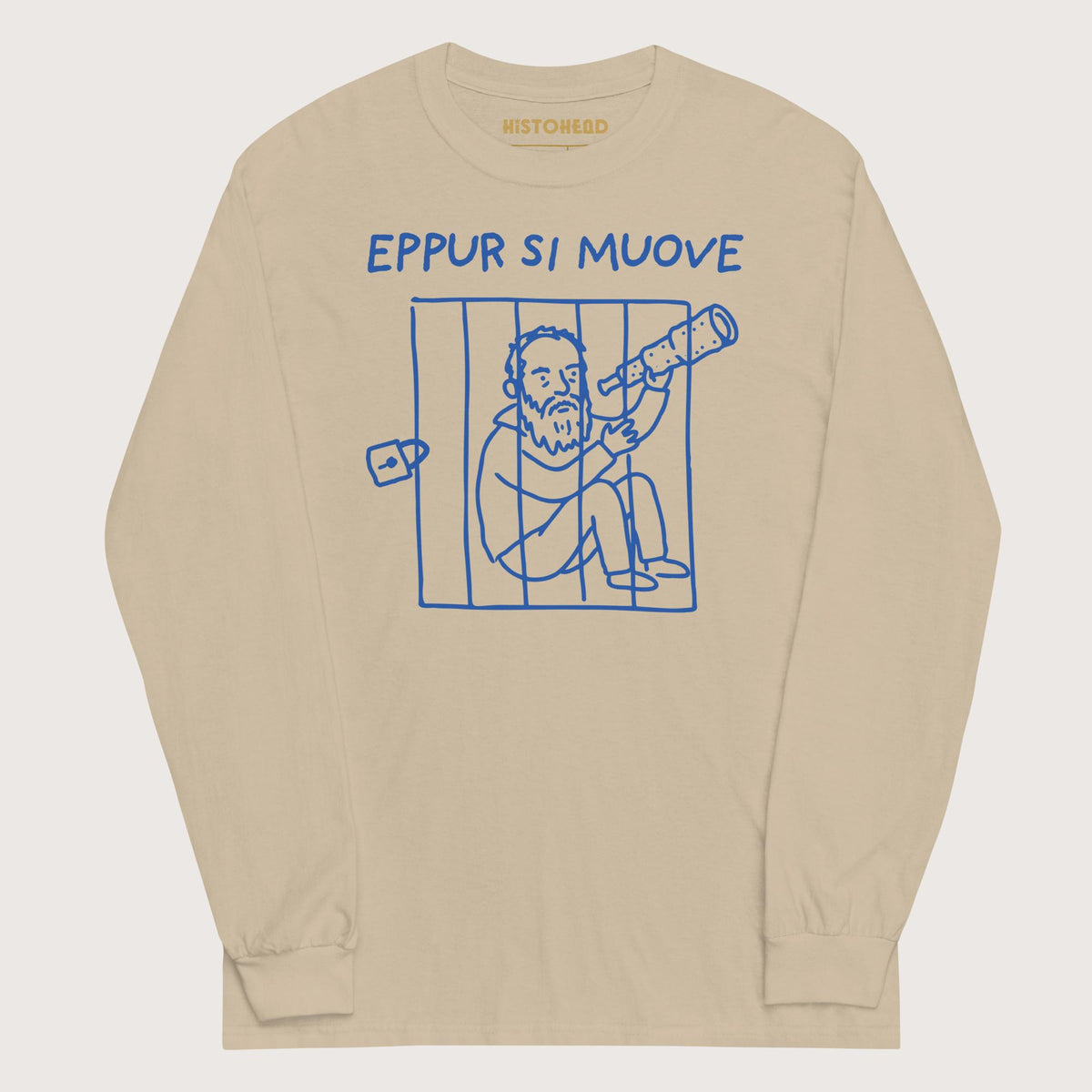 Sand Galileo Galilei And Yet It Moves - Long Sleeve - history buff gift by HistoHead