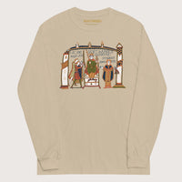 Sand Here Sits Throned Harold King of the English Bayeux Tapestry - Long Sleeve - history buff gift by HistoHead