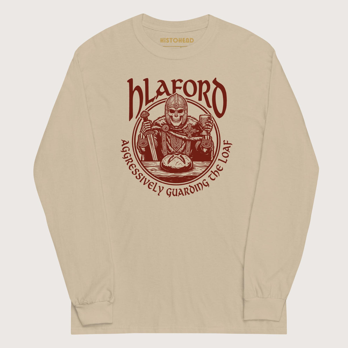 Sand Hlaford Loaf Guardian - Long Sleeve - history buff gift by HistoHead