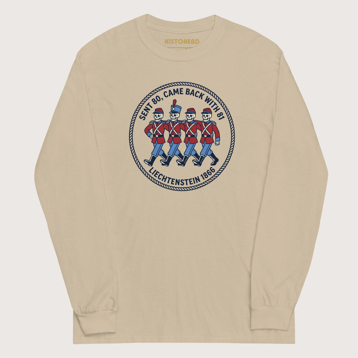 Sand Liechtenstein 1866 - Long Sleeve - history buff gift by HistoHead