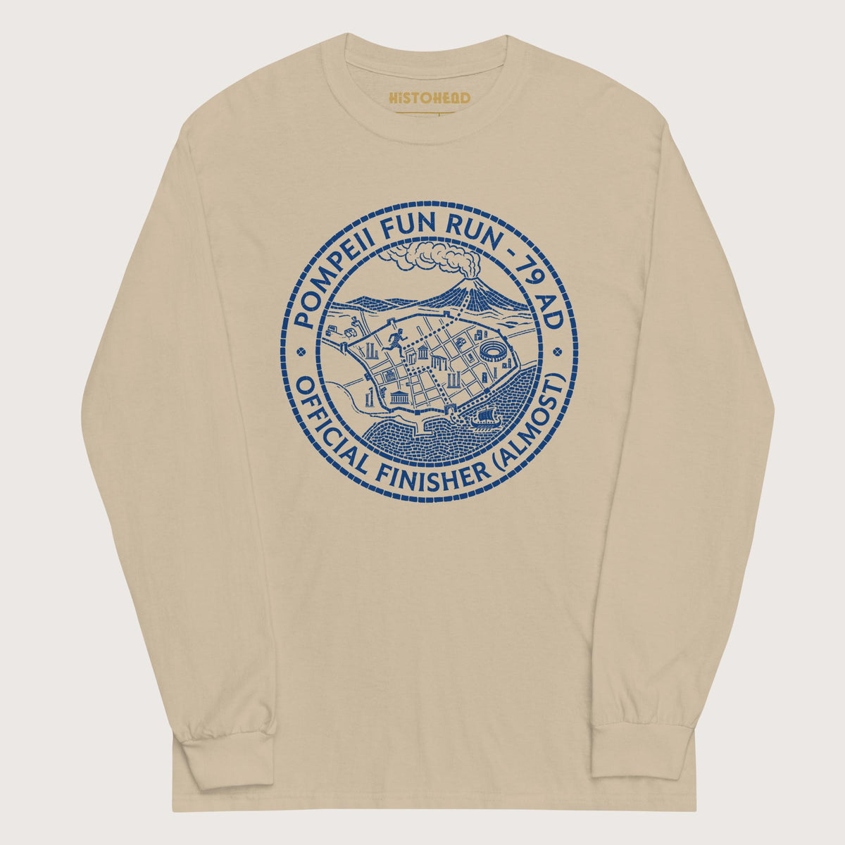 Sand Pompeii Fun Run Official Finisher - Long Sleeve - history buff gift by HistoHead
