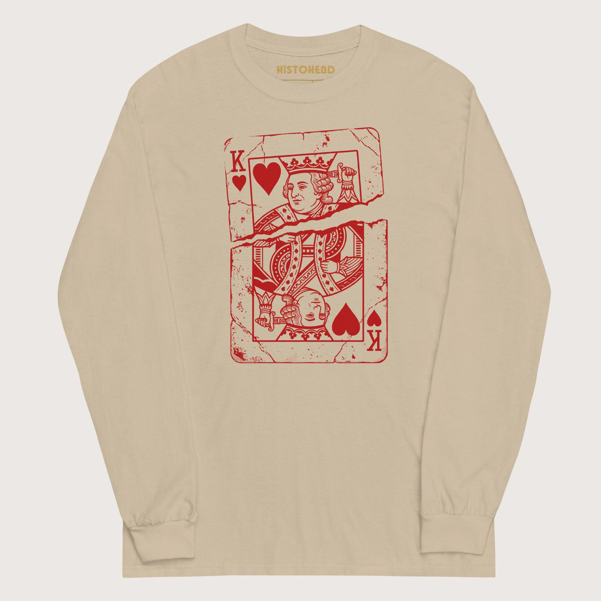 Sand Louis XVI Playing Card - Long Sleeve - history buff gift by HistoHead