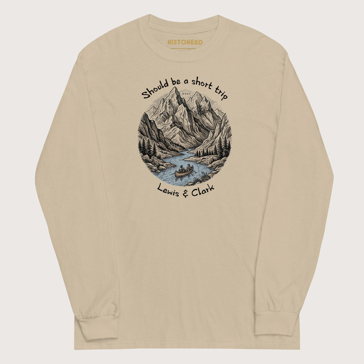 Sand Lewis & Clark Short Trip - Long Sleeve - history buff gift by HistoHead