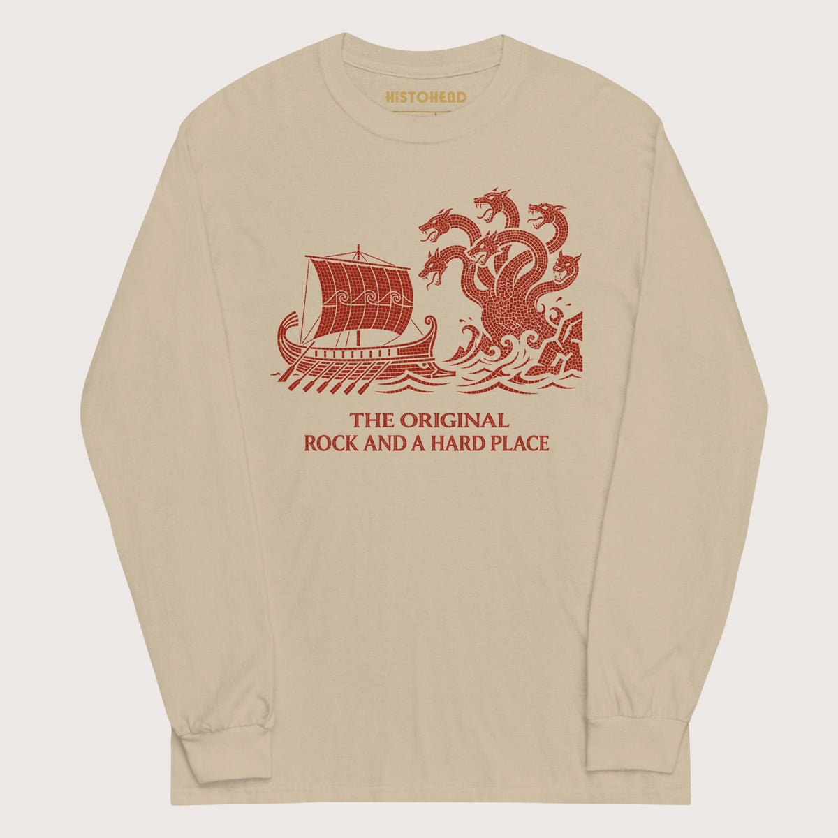 Sand Odyssey Rock and a Hard Place - Long Sleeve - history buff gift by HistoHead