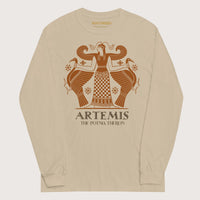 Sand Artemis the Potnia Theron Pottery Art - Long Sleeve - history buff gift by HistoHead
