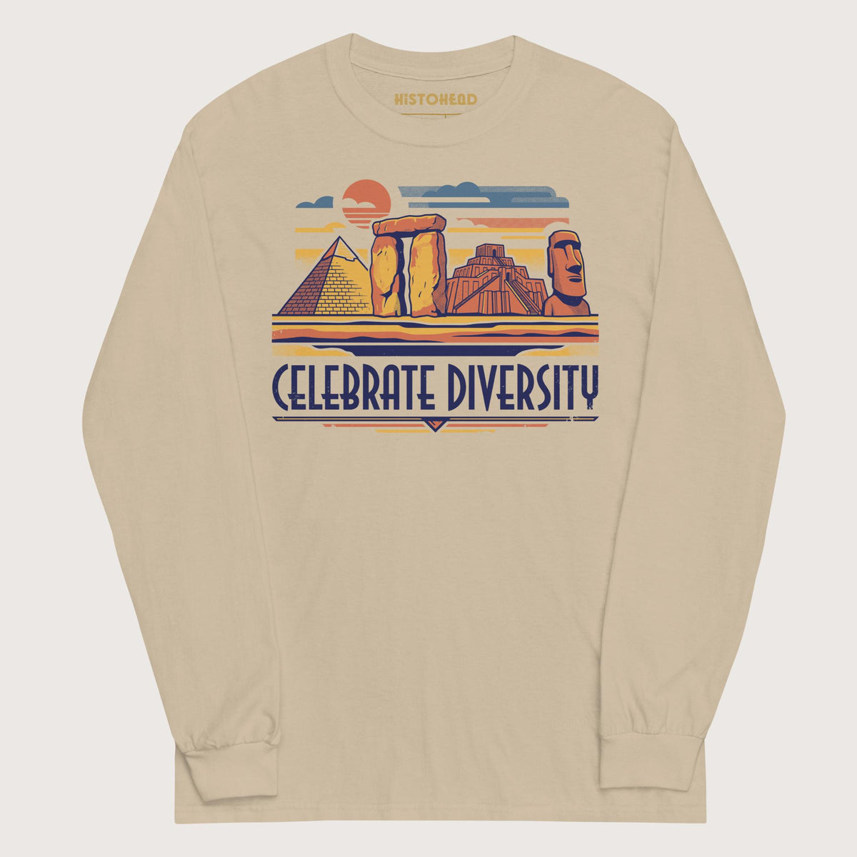 Sand Celebrate Diversity Stone Wonders - Long Sleeve - history buff gift by HistoHead