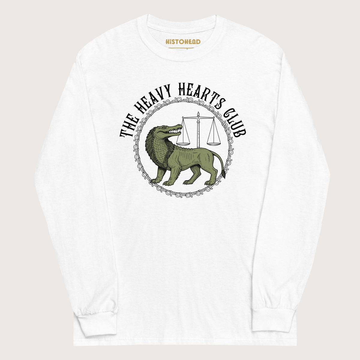 White The Heavy Hearts Club - Long Sleeve - history buff gift by HistoHead