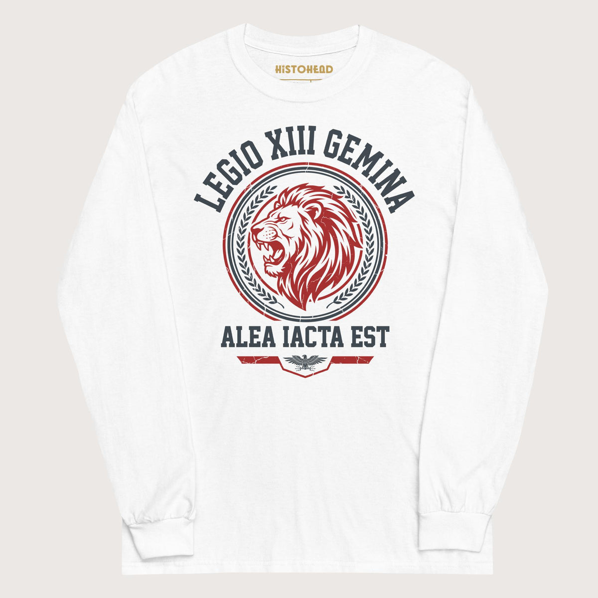 White Legio XIII Gemina Alea Iacta Est - Long Sleeve - history buff gift by HistoHead