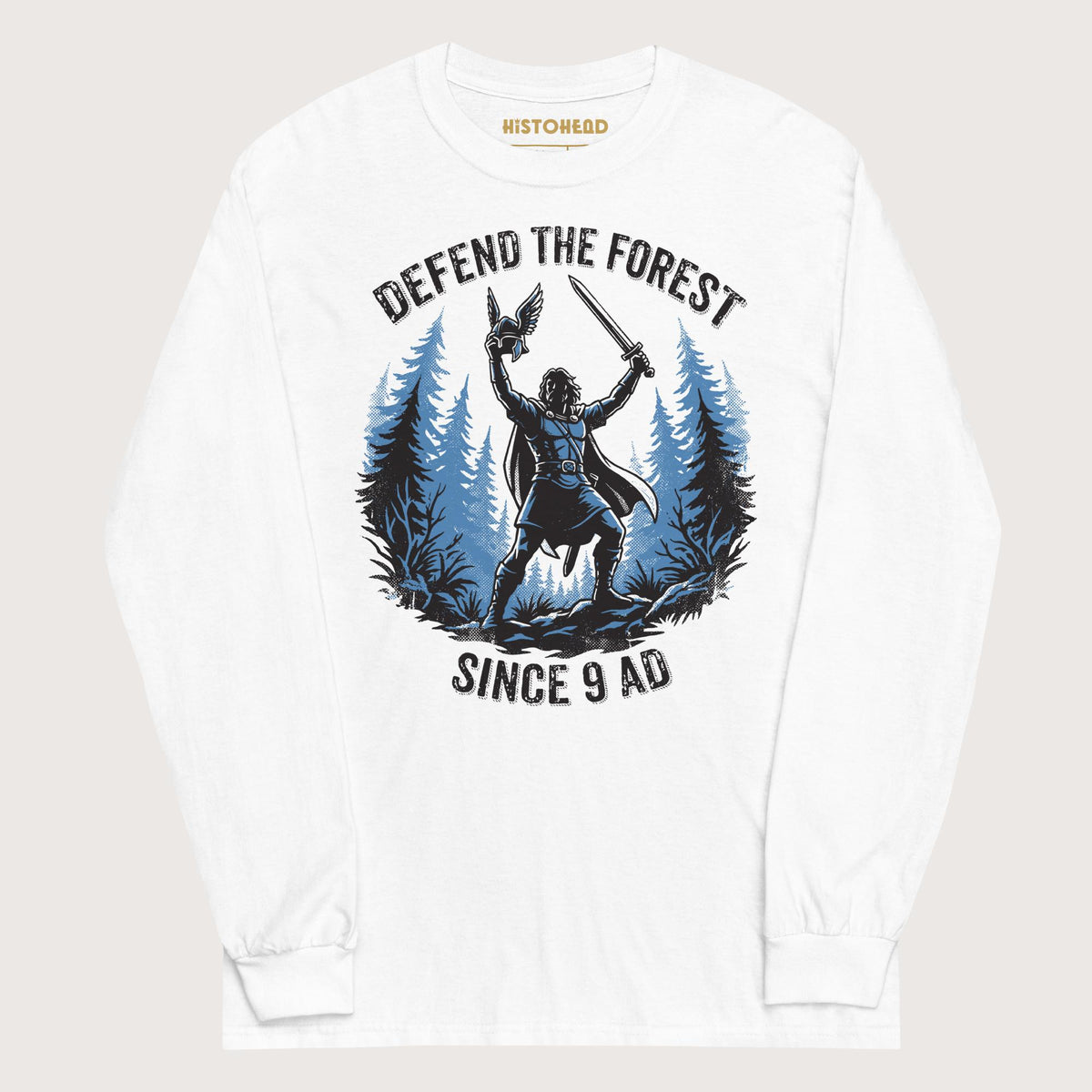 White Defend the Forest - Long Sleeve - history buff gift by HistoHead