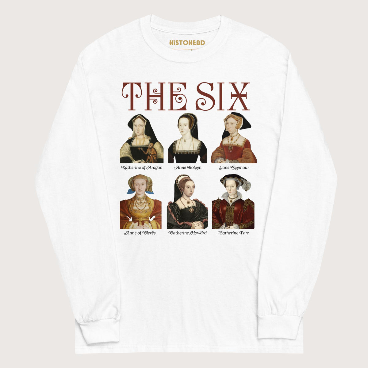 White The Six - Long Sleeve - history buff gift by HistoHead