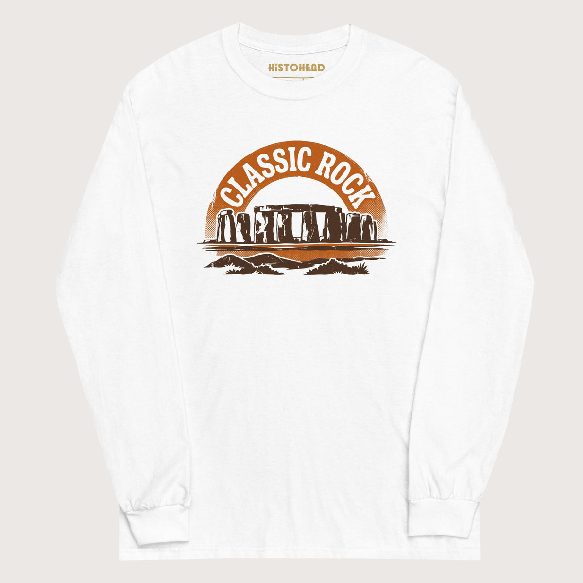 White Stonehenge Classic Rock - Long Sleeve - history buff gift by HistoHead