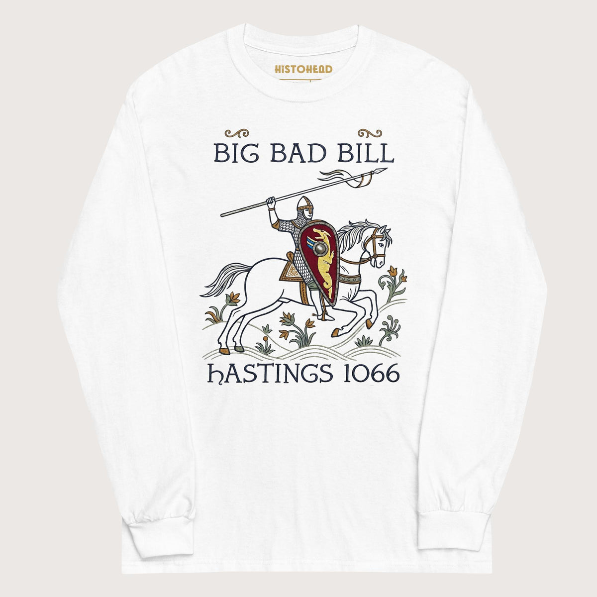 White Big Bad Bill - Long Sleeve - history buff gift by HistoHead