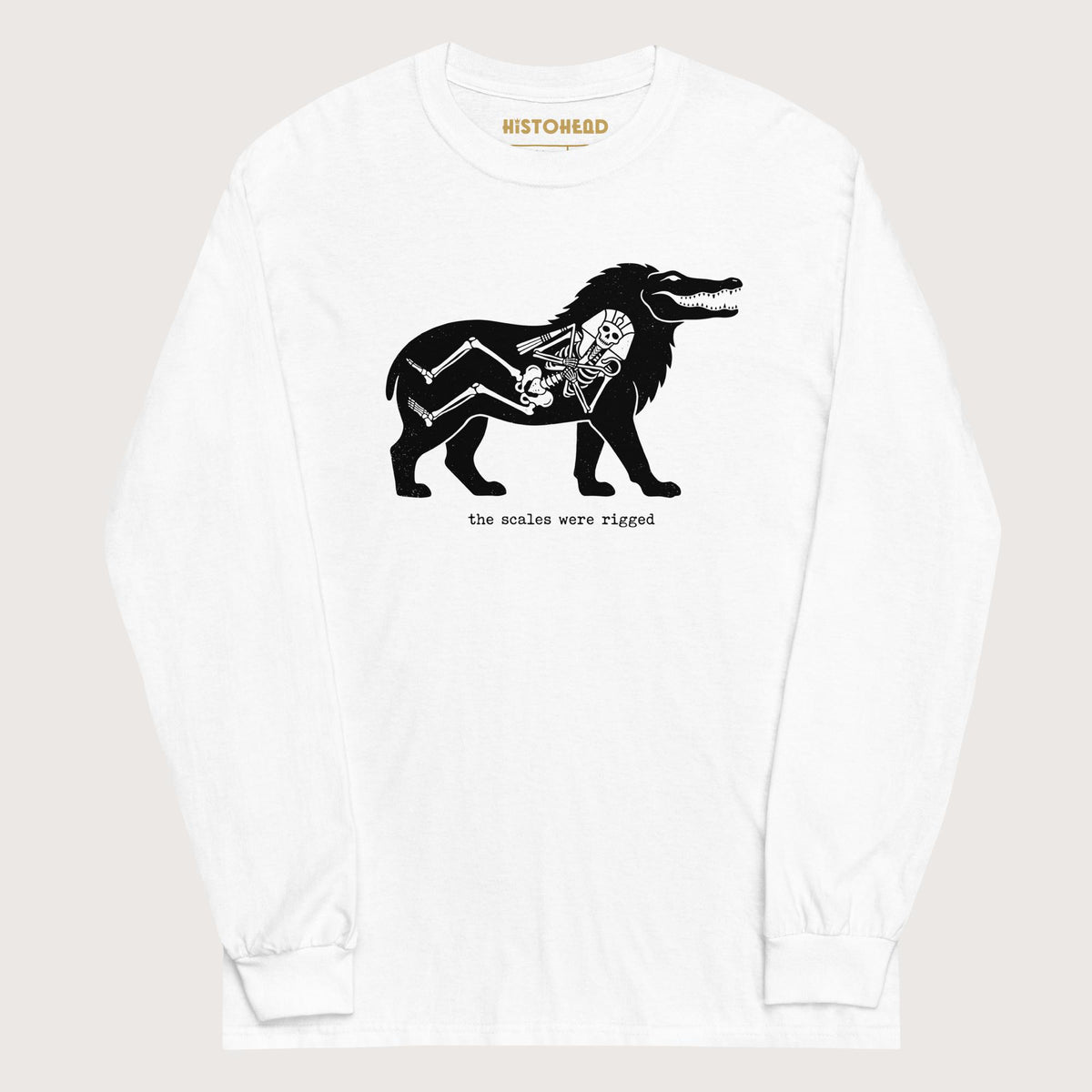 White The Scales Were Rigged - Long Sleeve - history buff gift by HistoHead