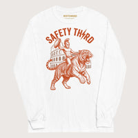 White Gladiator Safety Third - Long Sleeve - history buff gift by HistoHead