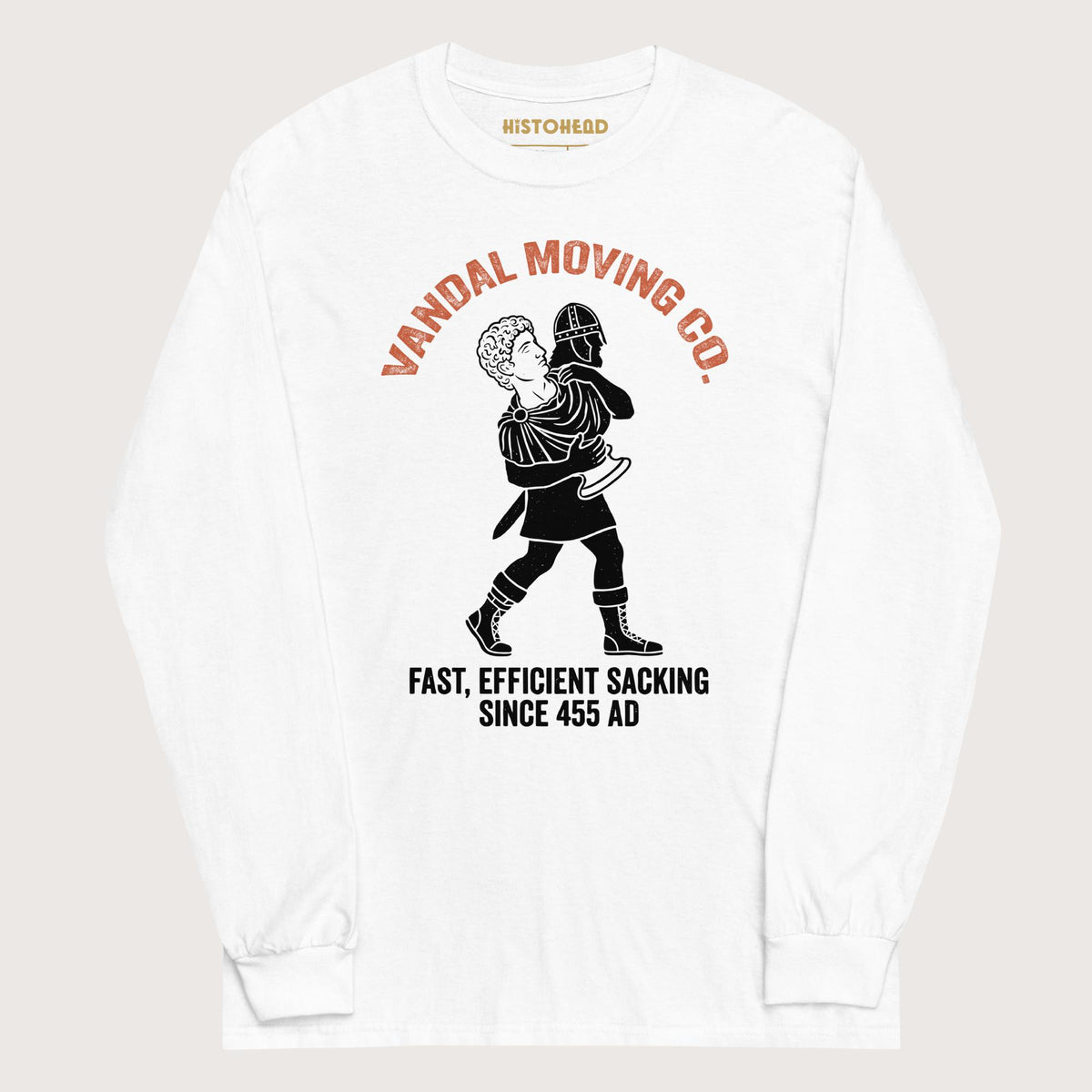 White Vandal Moving Co. - Long Sleeve - history buff gift by HistoHead