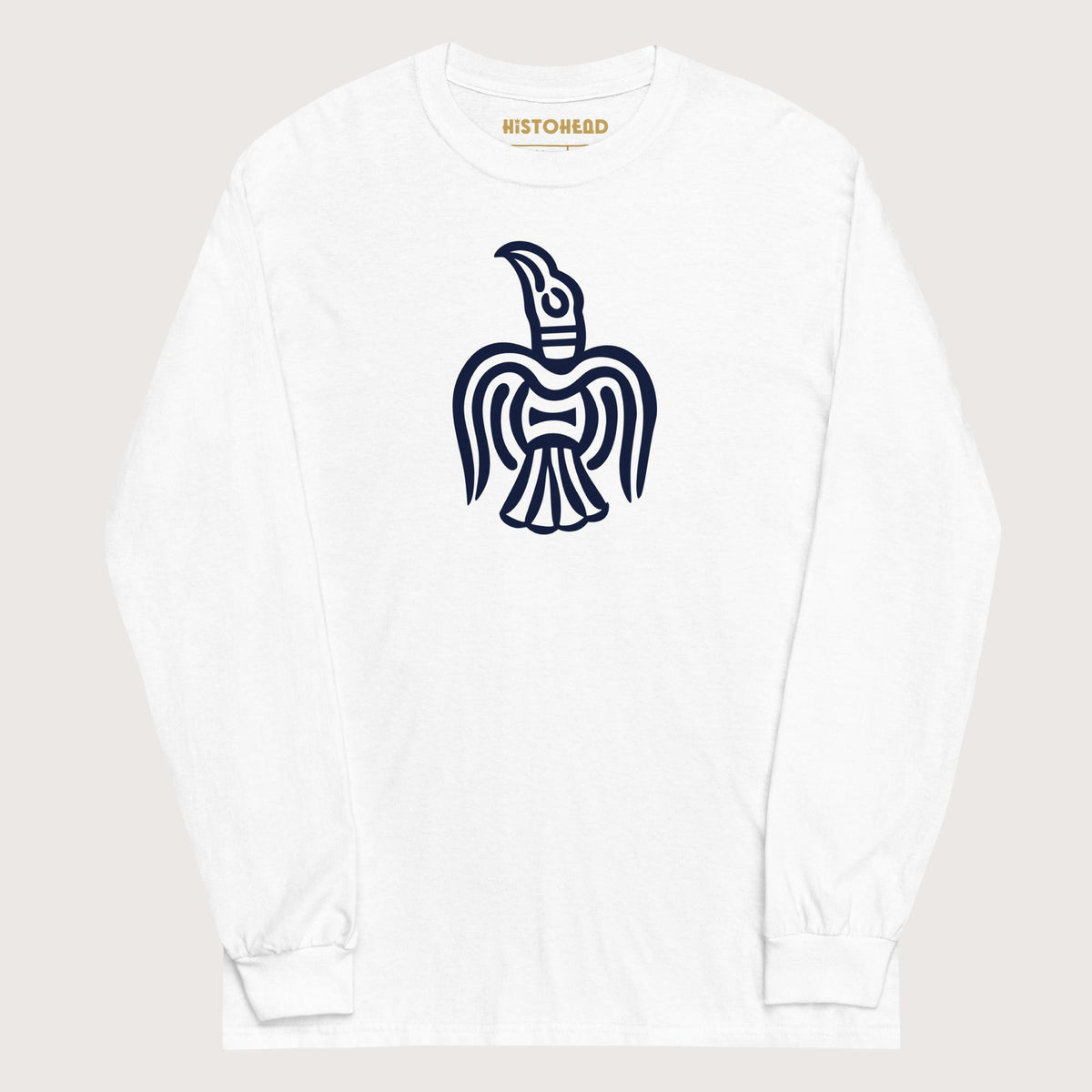 White Viking York Raven - Long Sleeve - history buff gift by HistoHead