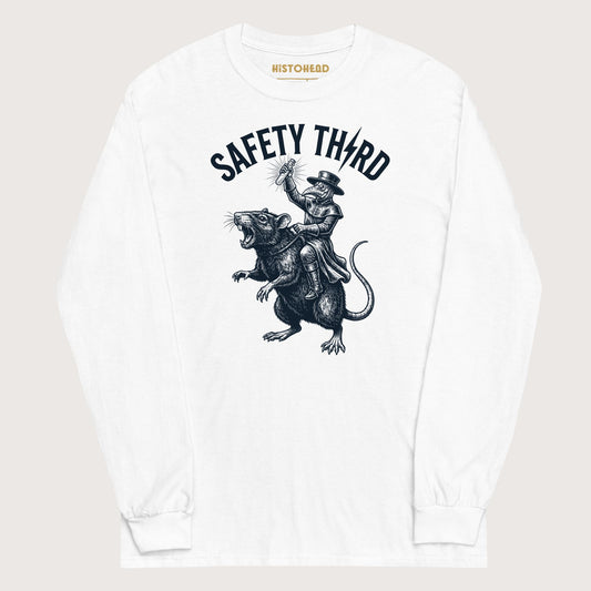 White Plague Doctor Safety Third - Long Sleeve - history buff gift by HistoHead