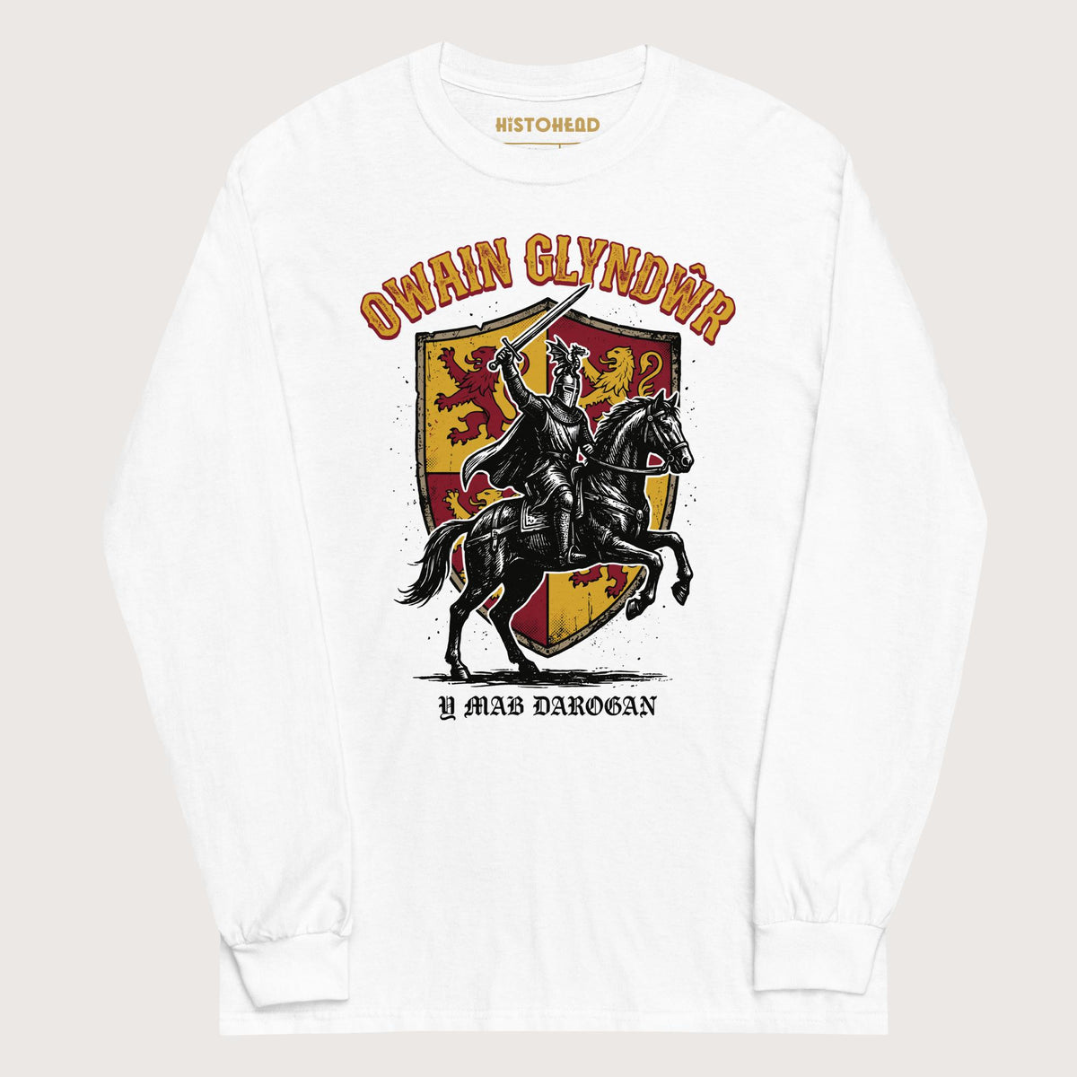 White Owain Glyndwr - Long Sleeve - history buff gift by HistoHead