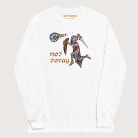 White Not Today Snail - Long Sleeve - history buff gift by HistoHead