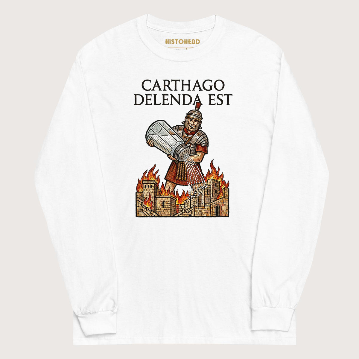 White Salting Carthage - Long Sleeve - history buff gift by HistoHead