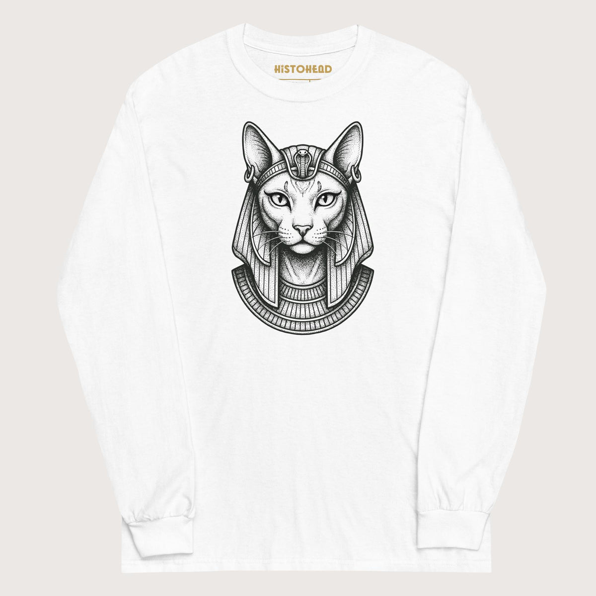 White Bastet - Long Sleeve - history buff gift by HistoHead