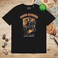 Black Owain Glyndwr - Organic Tee - history buff gift by HistoHead