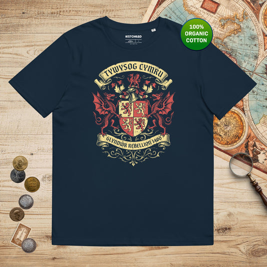 French Navy Glyndwr Rebellion 1400 - Organic Tee - history buff gift by HistoHead