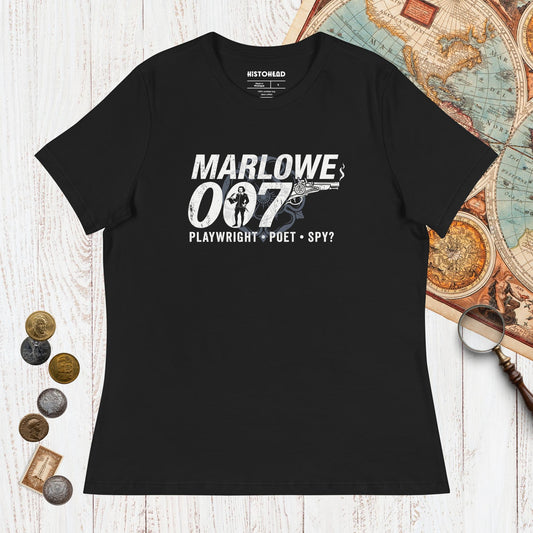 Black Marlowe 007 - Women's Tee - history buff gift by HistoHead
