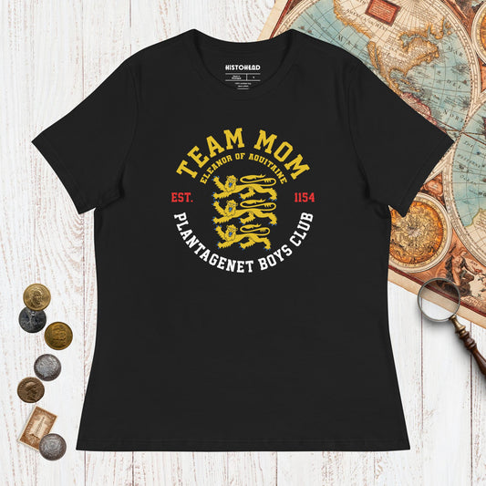 Black Team Mom Eleanor of Aquitaine - Women's Tee - history buff gift by HistoHead