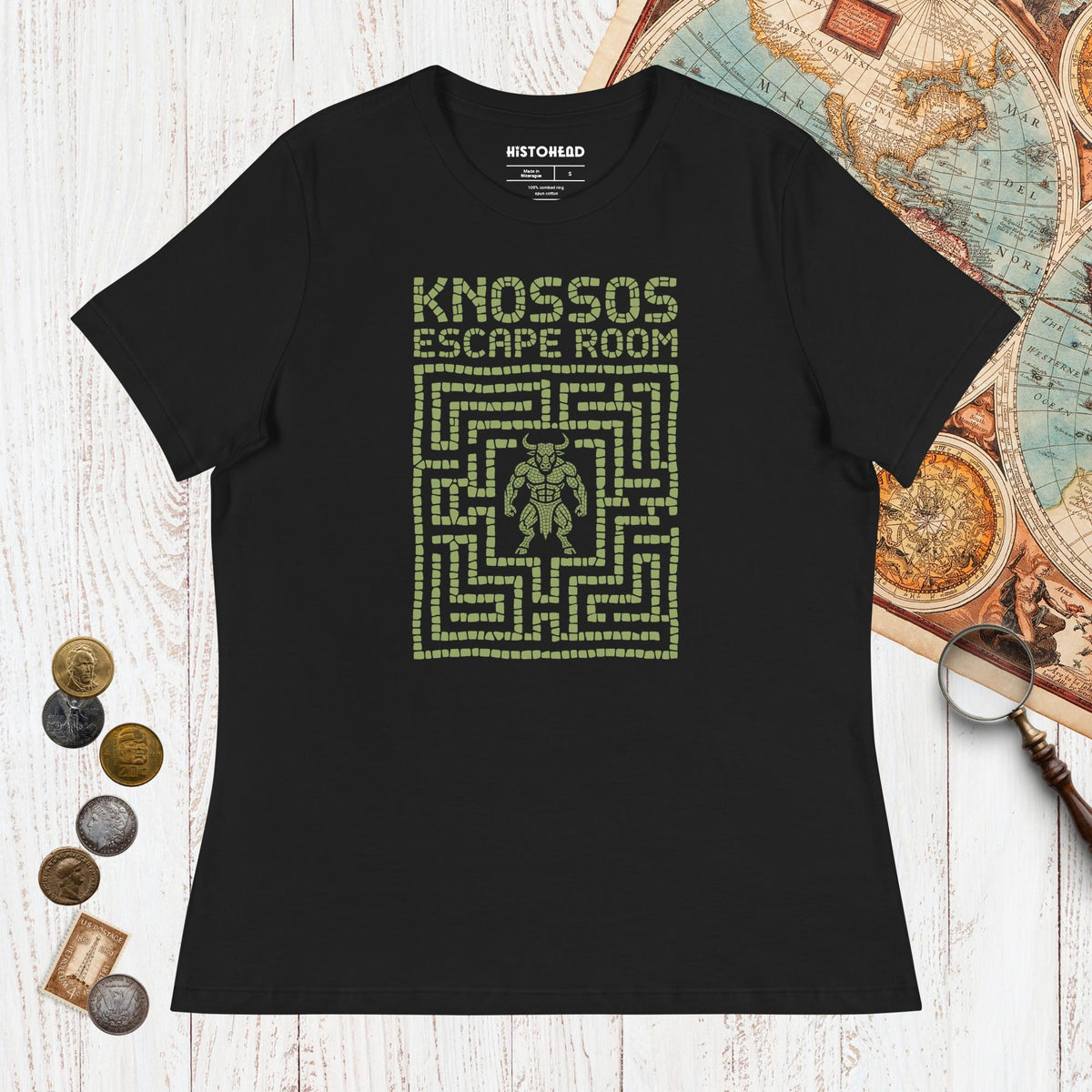 Black Knossos Escape Room - Women's Tee - history buff gift by HistoHead