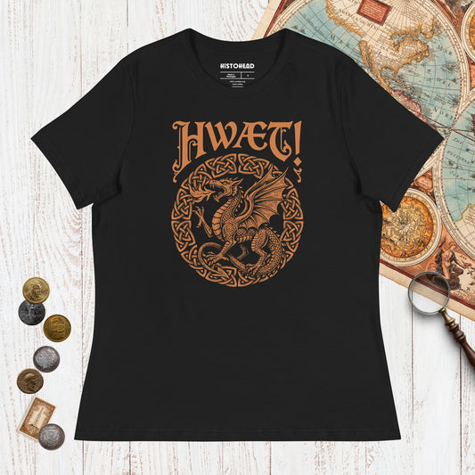 Black Hwaet Dragon - Women's Tee - history buff gift by HistoHead