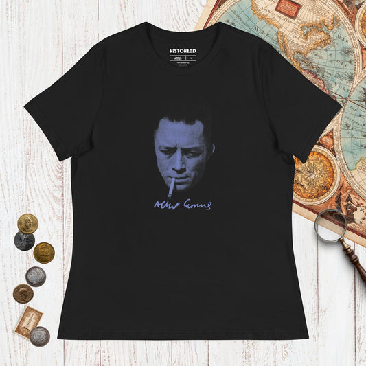 Black Albert Camus - Women's Tee - history buff gift by HistoHead