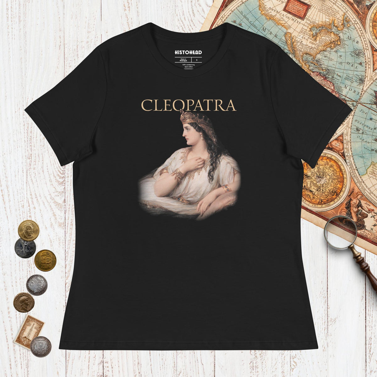 Black Cleopatra Art - Women's Tee - history buff gift by HistoHead