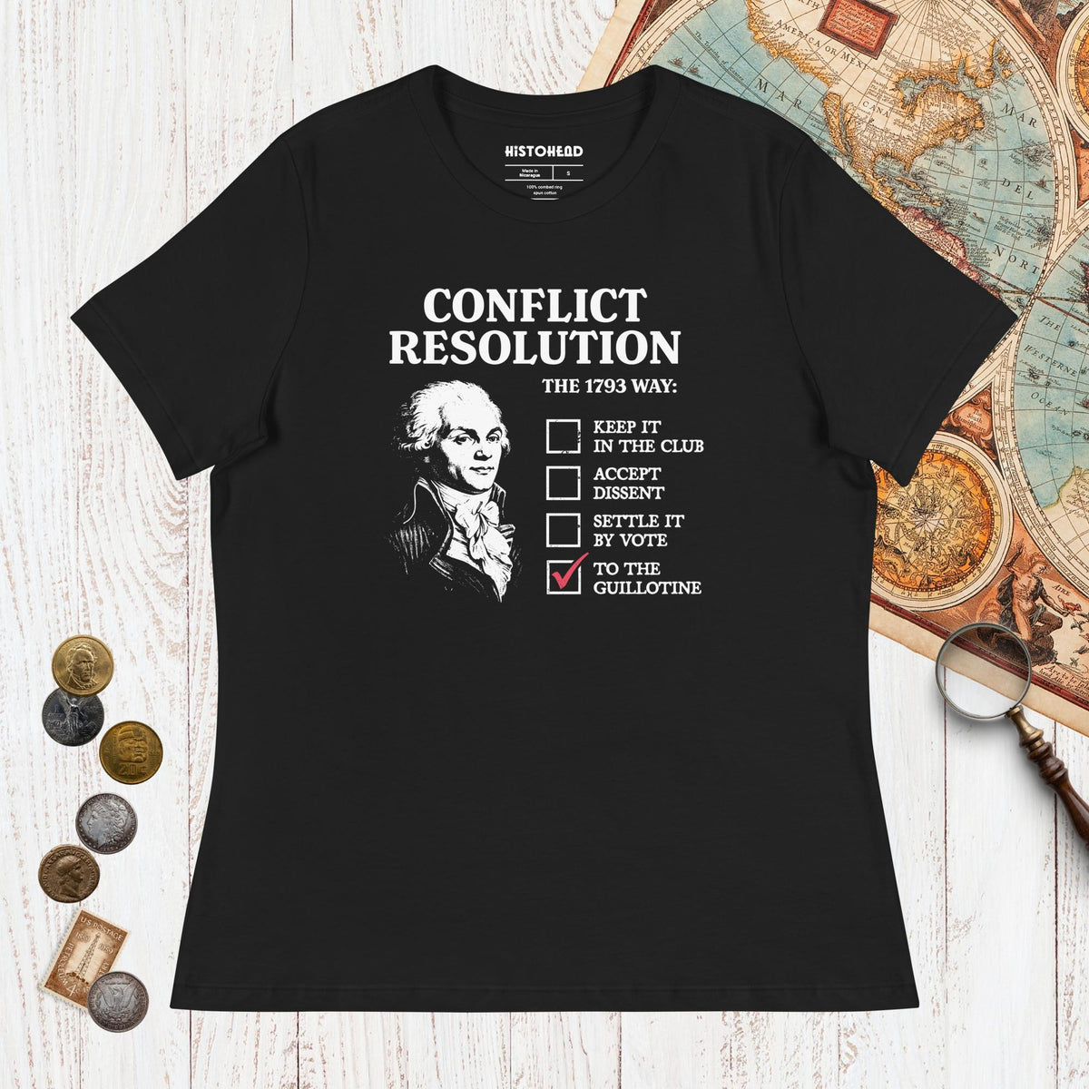 Black Robespierre's Conflict Resolution - Women's Tee - history buff gift by HistoHead