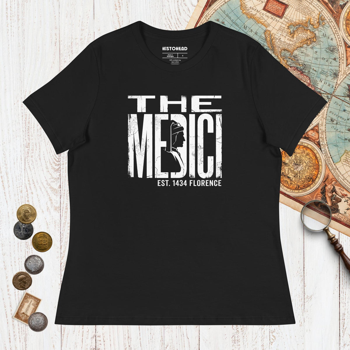 Black The Medici - Women's Tee - history buff gift by HistoHead