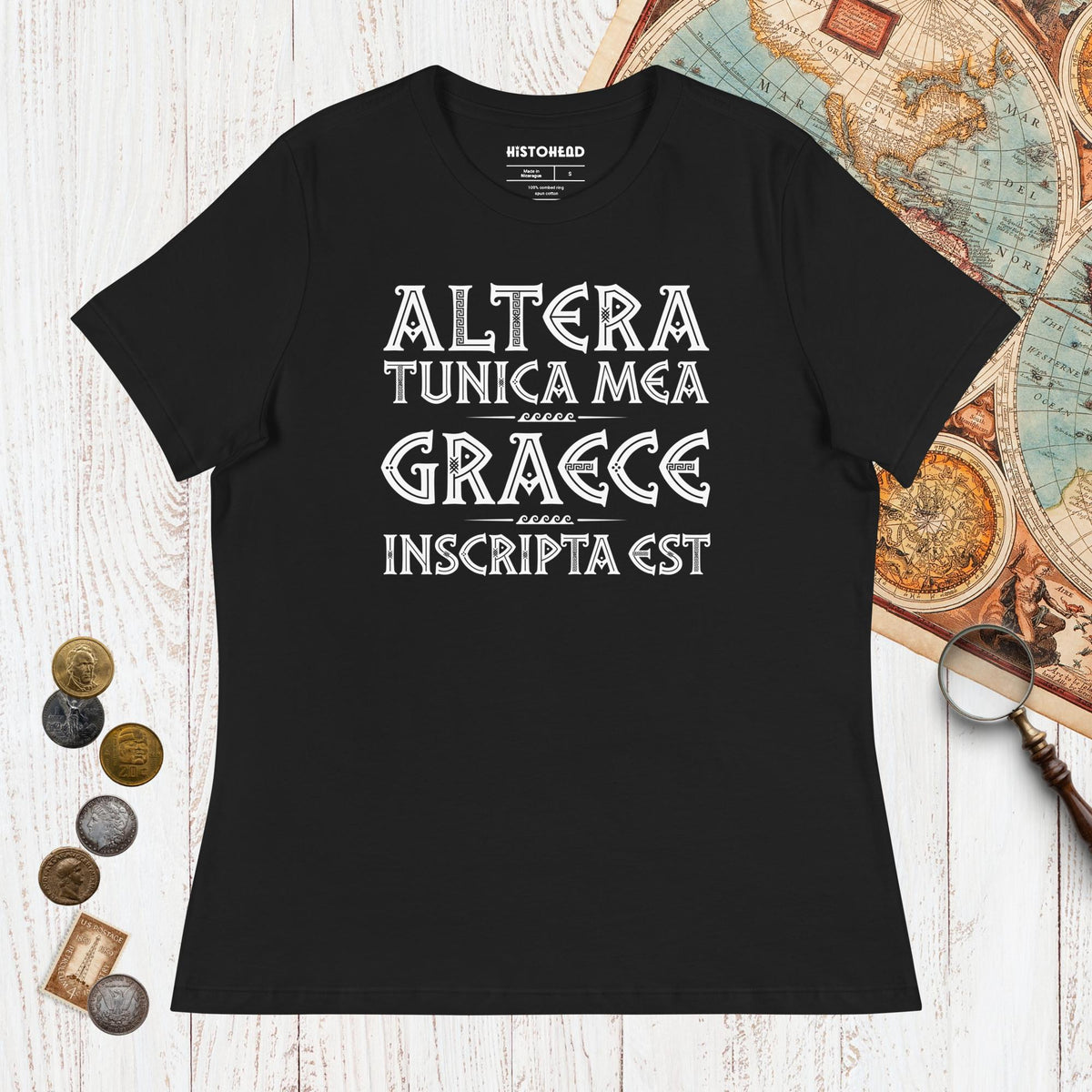 Black Latin My Other Shirt Is In Greek - Women's Tee - history buff gift by HistoHead