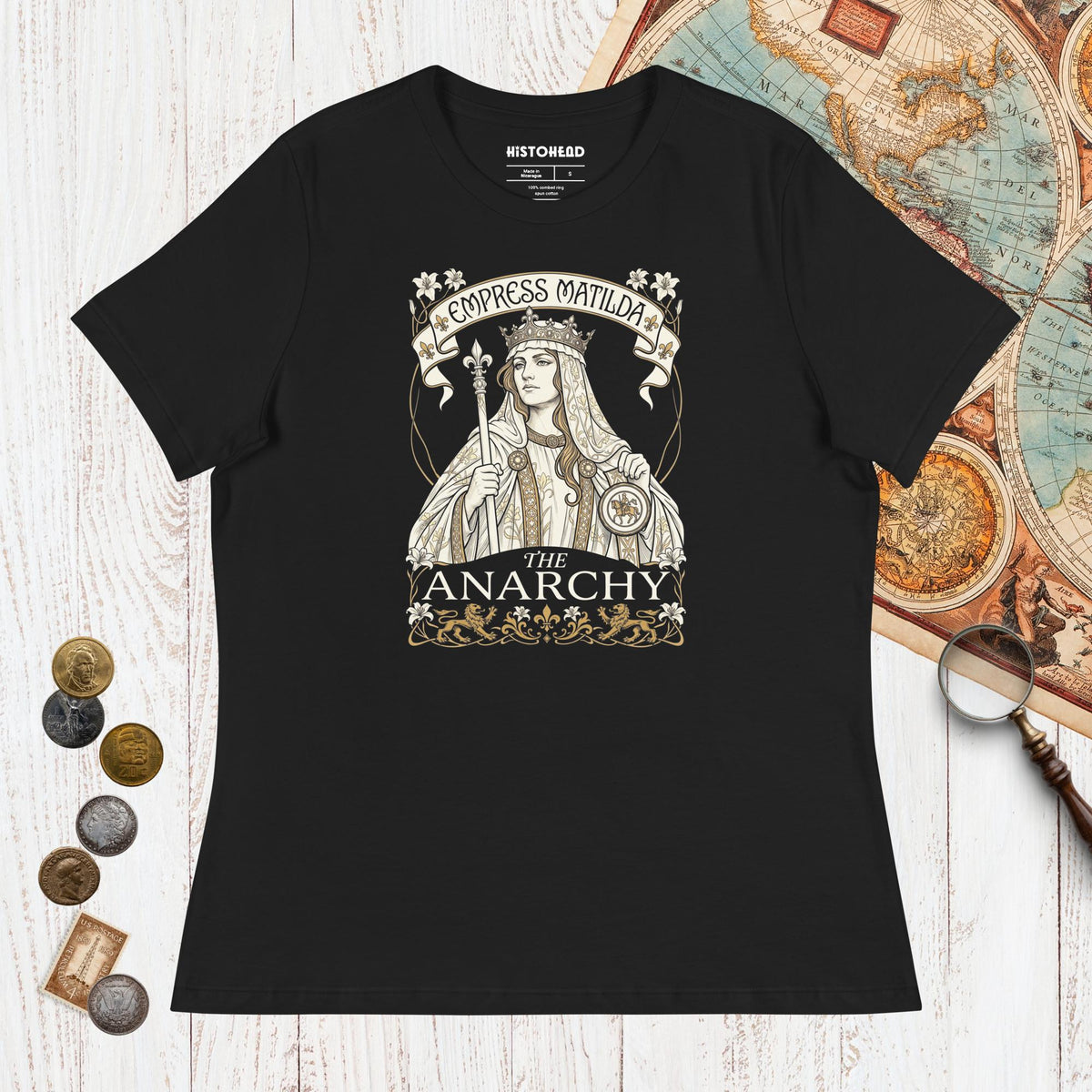 Black Empress Matilda The Anarchy - Women's Tee - history buff gift by HistoHead
