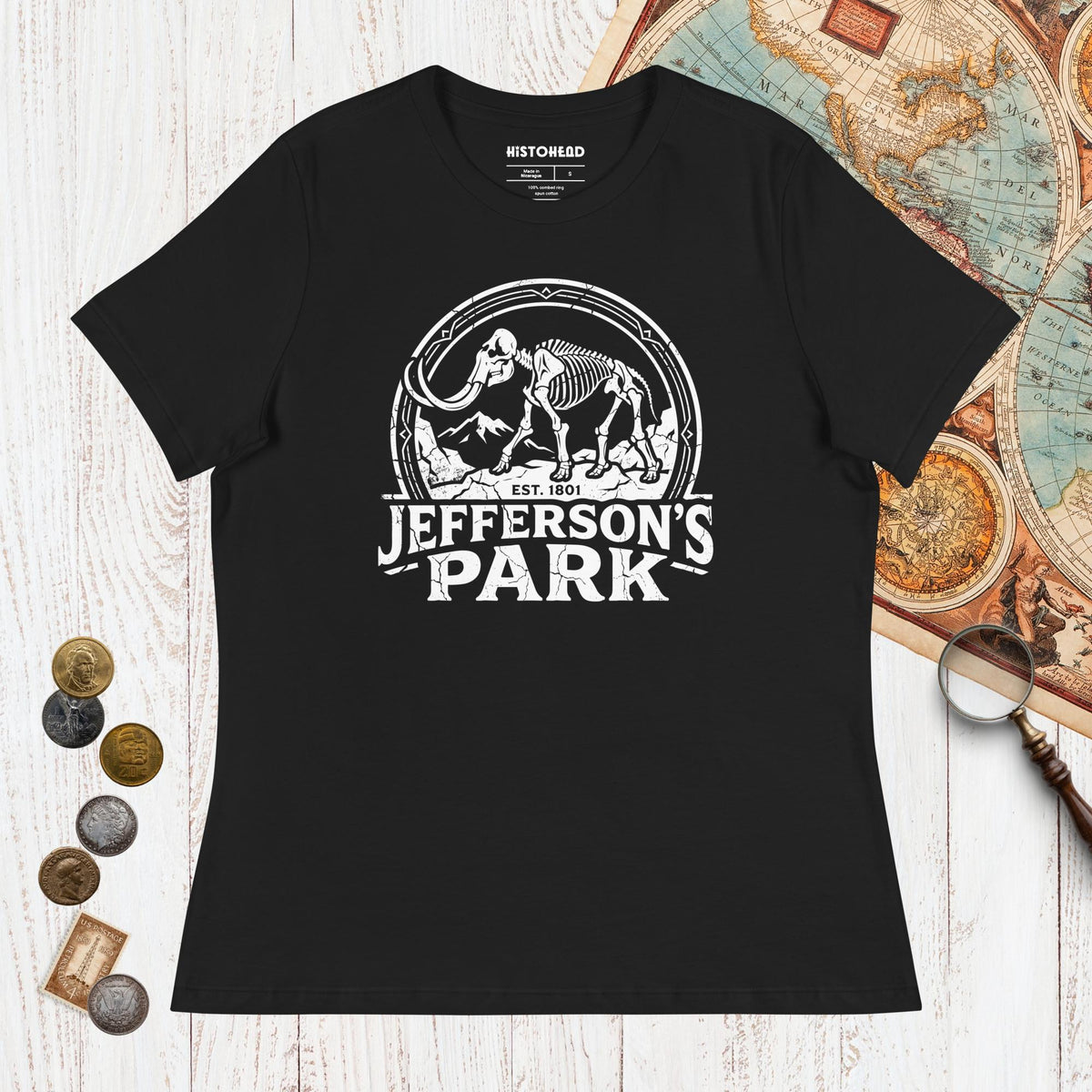 Black Jefferson's Park - Women's Tee - history buff gift by HistoHead