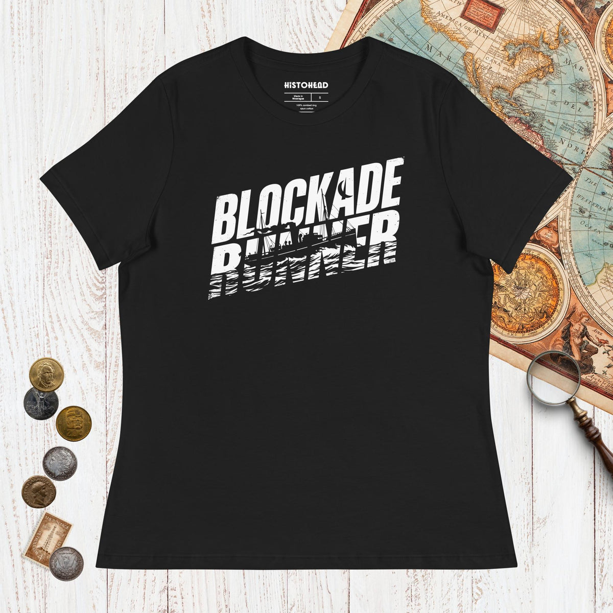 Black Blockade Runner - Women's Tee - history buff gift by HistoHead