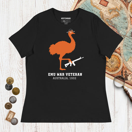 Black Emu War Veteran - Women's Tee - history buff gift by HistoHead