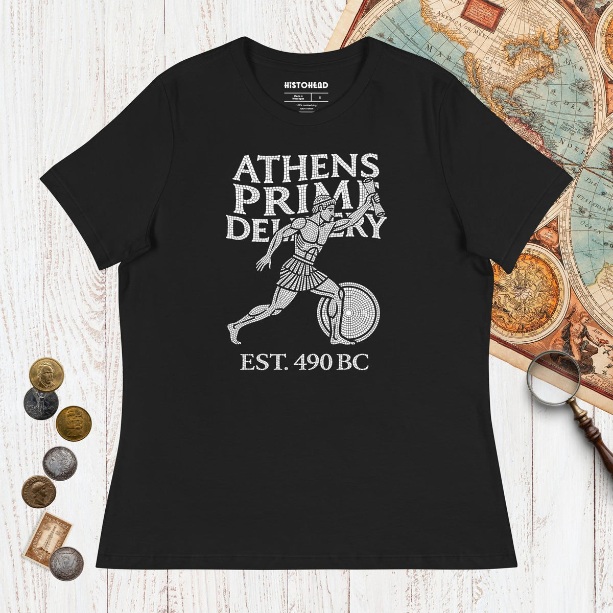 Black Athens Prime Delivery - Women's Tee - history buff gift by HistoHead