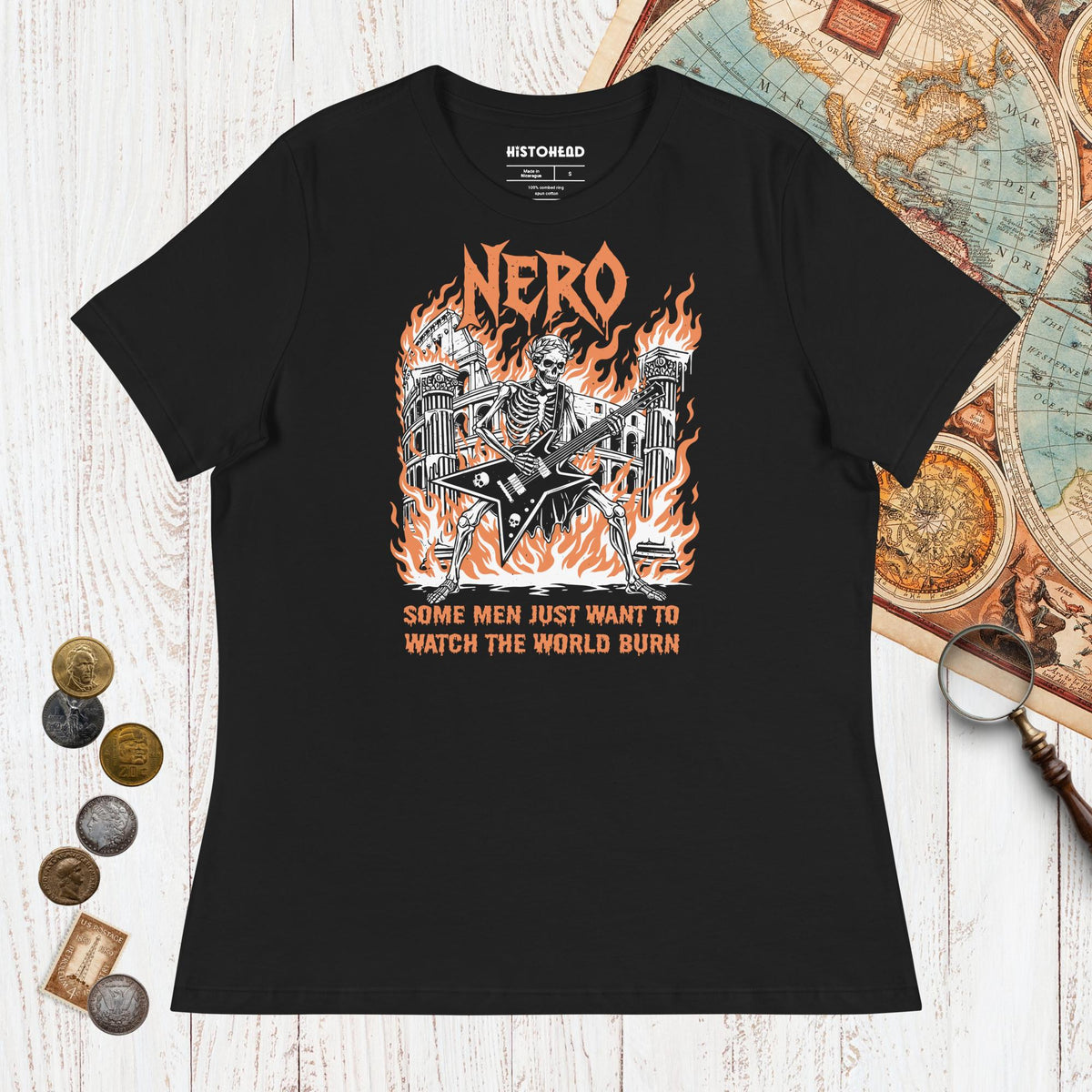 Black Nero Watch the World Burn - Women's Tee - history buff gift by HistoHead