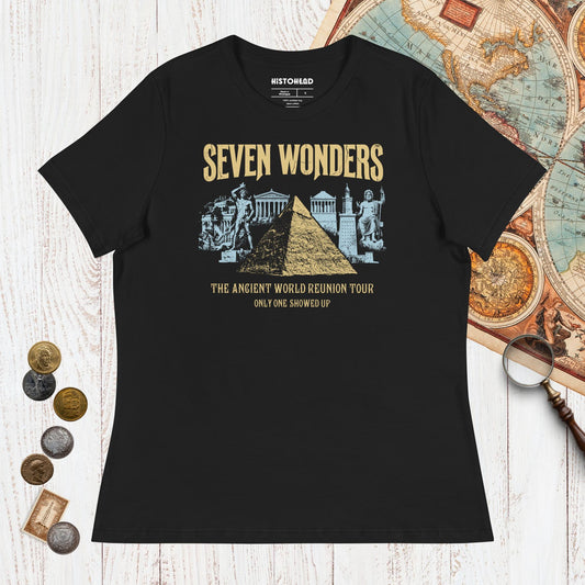 Black Seven Wonders Reunion Tour - Women's Tee - history buff gift by HistoHead