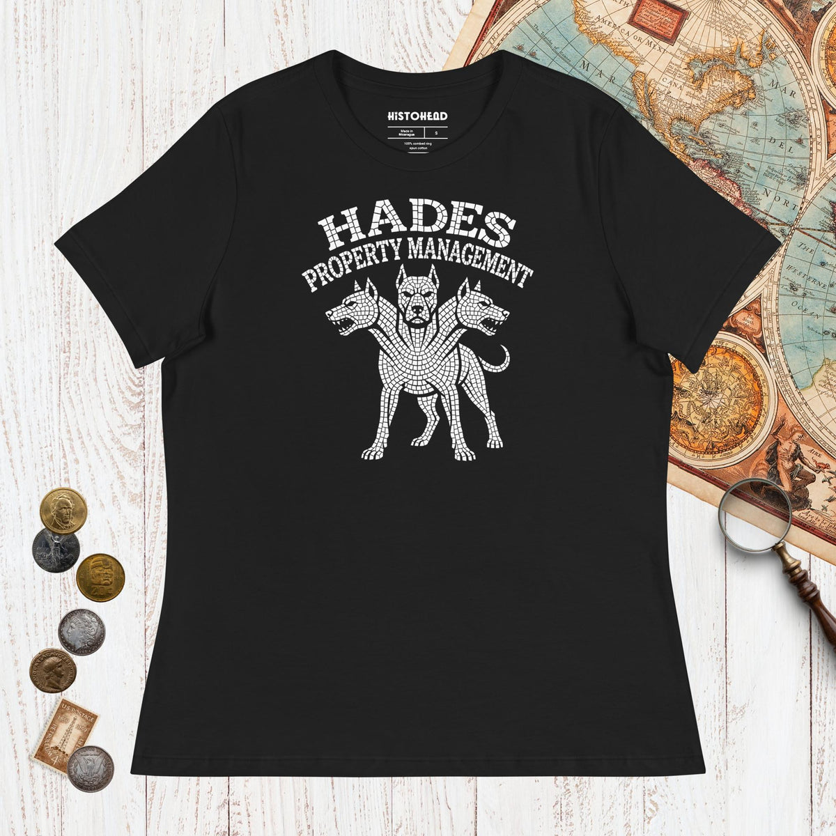 Black Hades Property Management - Women's Tee - history buff gift by HistoHead