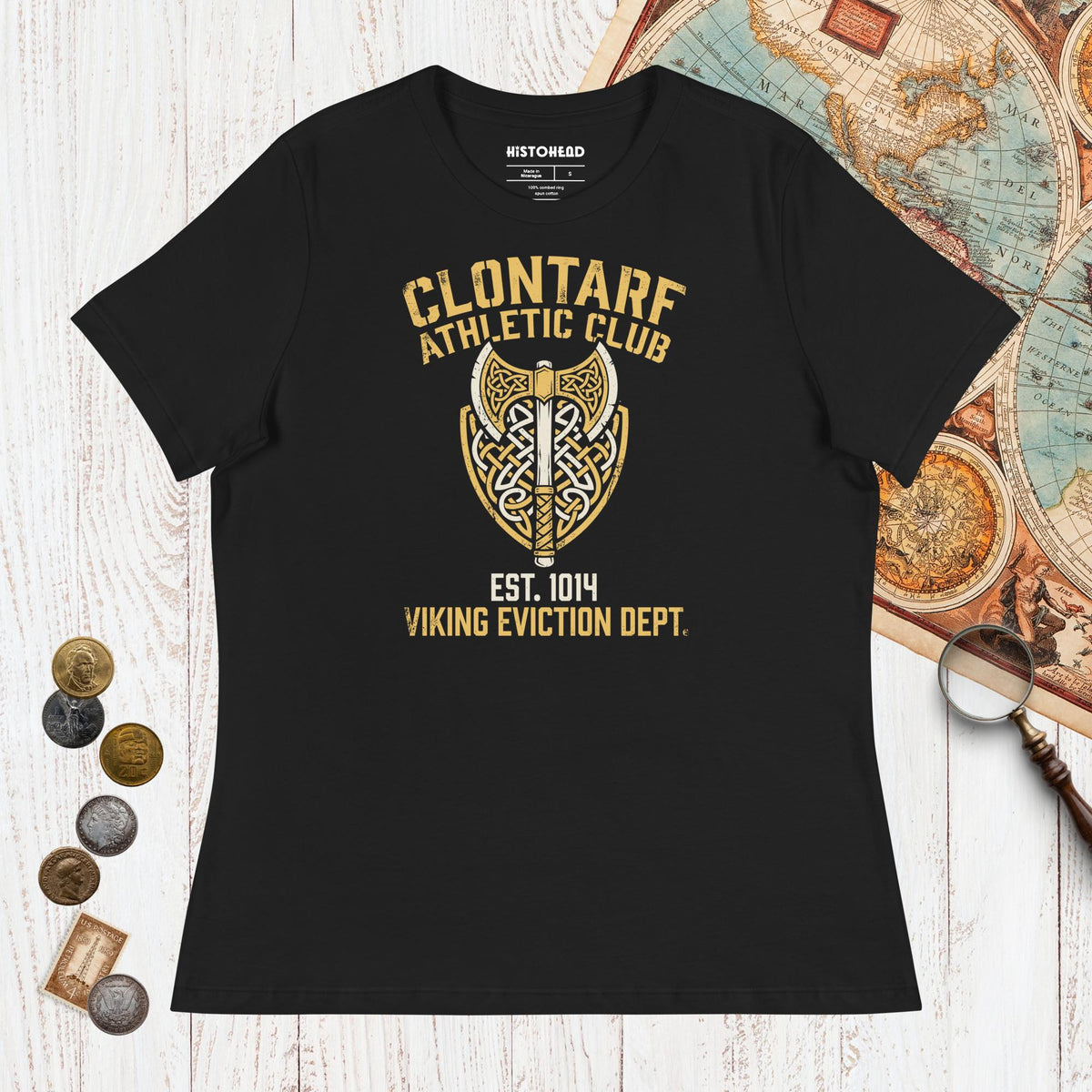 Black Clontarf Athletic Club - Women's Tee - history buff gift by HistoHead
